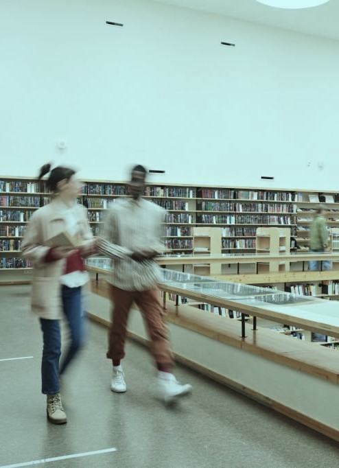 quiet modern library